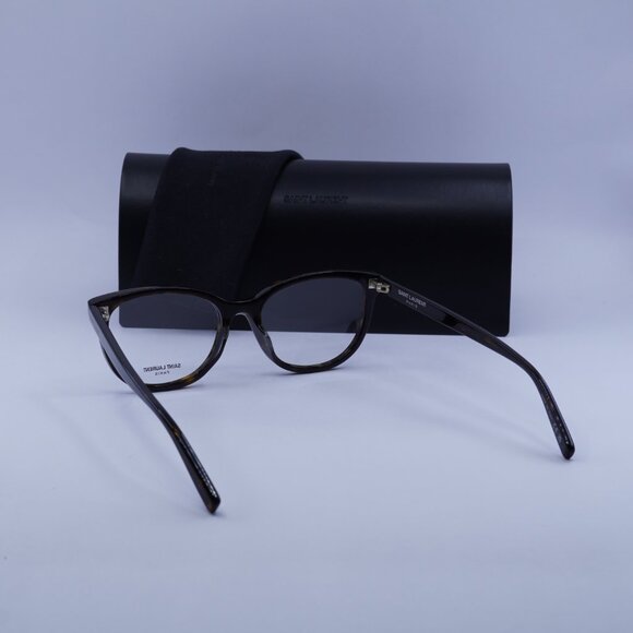 Saint Laurent SL504 002 Cat Eye Eyeglasses 53mm – Havana - Picture 5 of 11